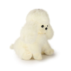 5-Inch Cream Color Ch��rie Poodle with Pearl Necklace (ONLINE ORDER ONLY)