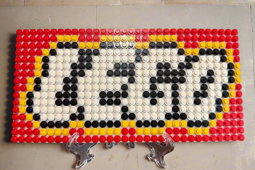 Build-It-Yourself LEGO Logo Sign Kit – 16x32 Studs | Includes Baseplate, Bricks & Instructions (ONLINE ORDER ONLY)