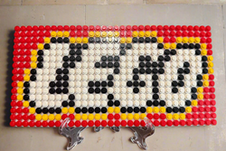 Build-It-Yourself LEGO Logo Sign Kit – 16x32 Studs | Includes Baseplate, Bricks & Instructions (ONLINE ORDER ONLY)