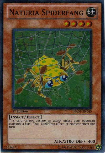 Naturia Spiderfang [HA02-EN040] Super Rare (ONLINE ORDER ONLY)