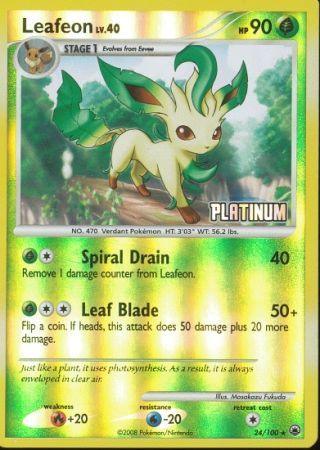Leafeon (24/100) [Burger King Promos: 2009 Collection] (Online Only)