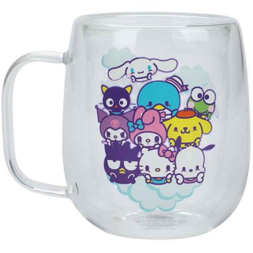 Hello Kitty & Friends 11 oz. Double Wall Glass Mug (ONLINE ORDER ONLY)