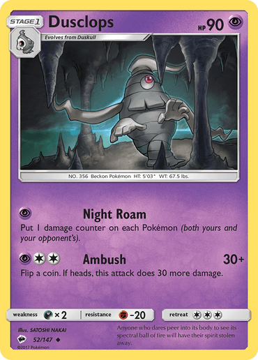 Dusclops (52/147) [Sun & Moon: Burning Shadows] (Online Only)