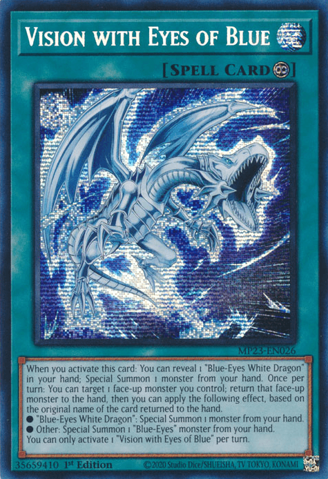 Vision with Eyes of Blue [MP23-EN026] Prismatic Secret Rare (ONLINE ORDER ONLY)