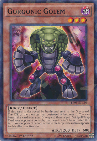 Gorgonic Golem [BP03-EN110] Shatterfoil Rare (ONLINE ORDER ONLY)