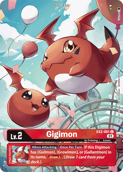 Gigimon [EX2-001] (Alternate Art) [Digital Hazard] (ONLINE ORDER ONLY)