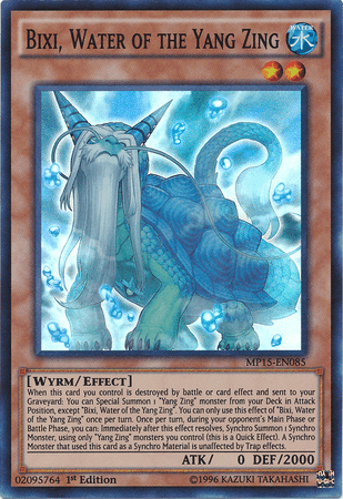 Bixi, Water of the Yang Zing [MP15-EN085] Super Rare (ONLINE ORDER ONLY)