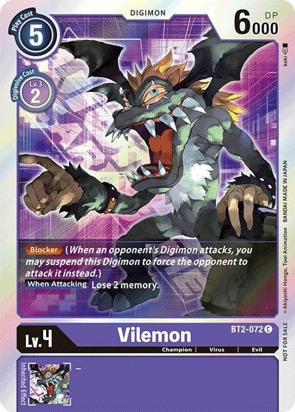 Vilemon [BT2-072] (Event Pack 1) [Release Special Booster Promos] (ONLINE ORDER ONLY)
