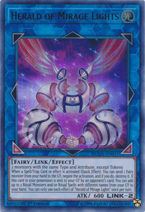 Herald of Mirage Lights [DUOV-EN011] Ultra Rare (ONLINE ORDER ONLY)