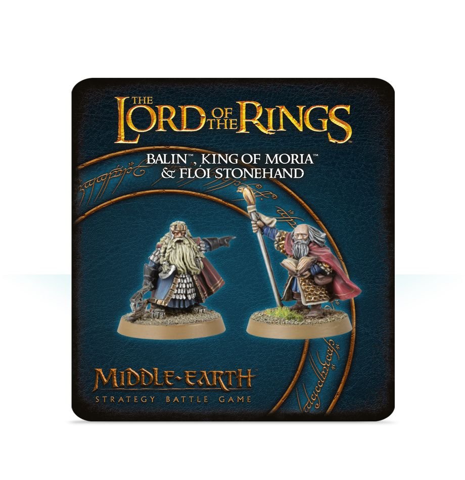The Lord of the Rings - Balin, King of Moria, and Flói Stonehand (ONLINE ORDER ONLY)