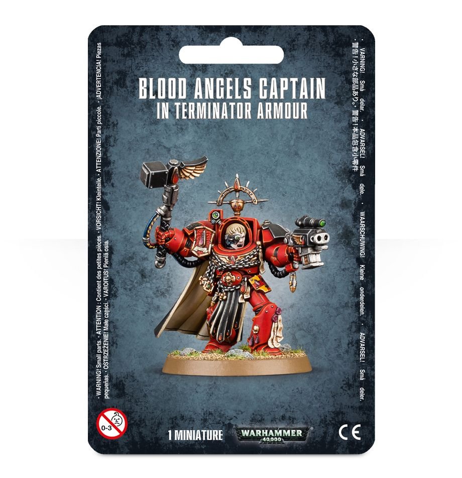Warhammer 40K: Blood Angels - Captain In Terminator Armour (ONLINE ORDER ONLY)