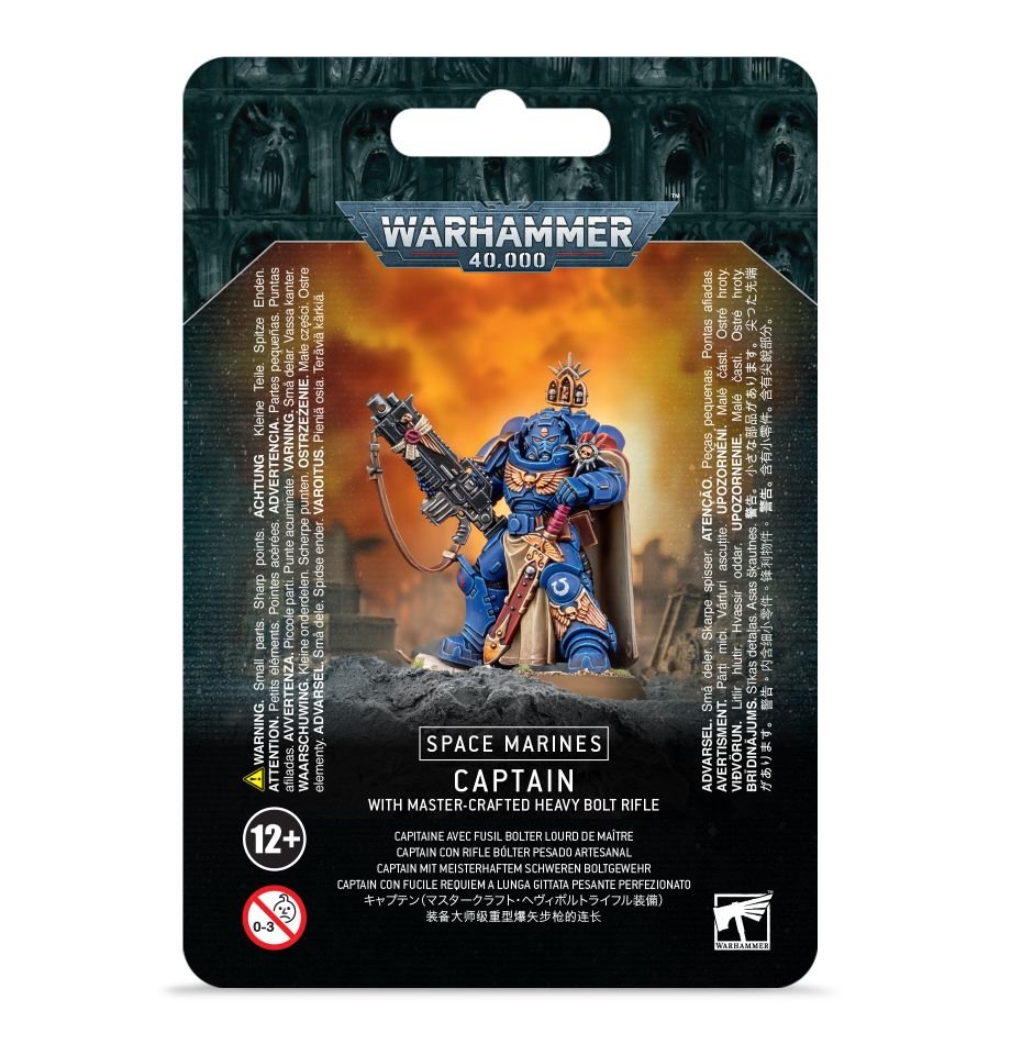 Warhammer 40K: Space Marines - Captain with Master-crafted Heavy Bolt Rifle (ONLINE ORDER ONLY)