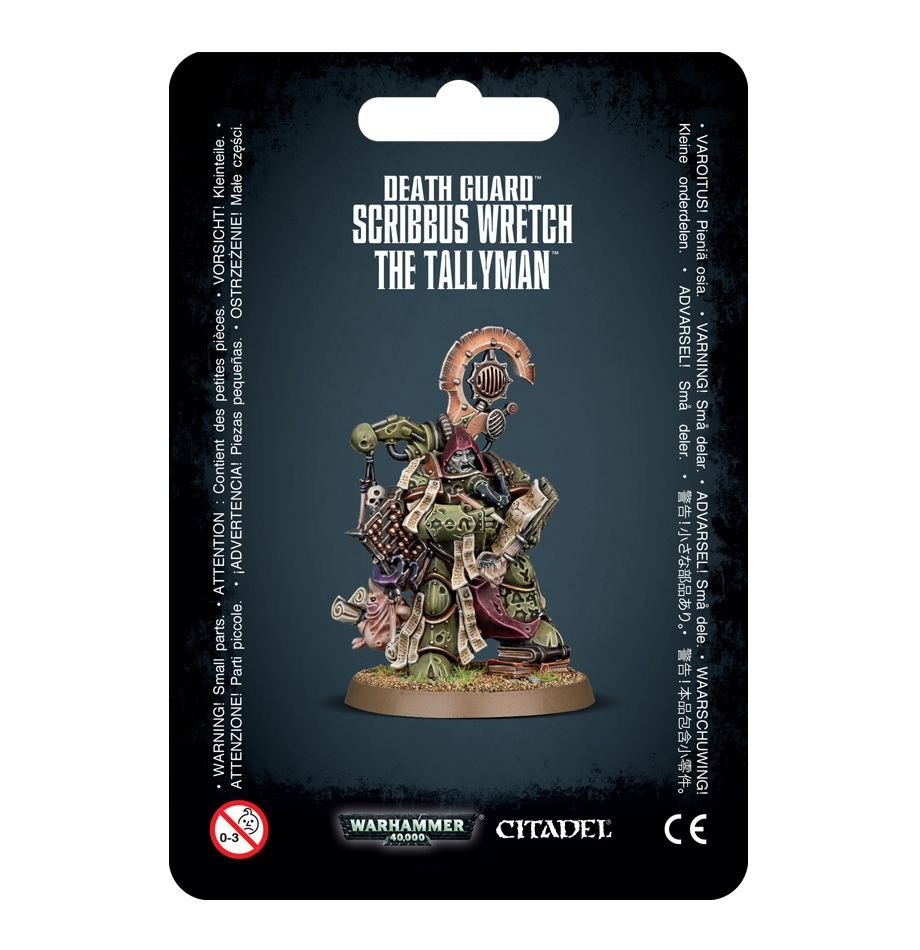 Warhammer 40K: Death Guard - Scribbus Wretch, the Tallyman (ONLINE ORDER ONLY)
