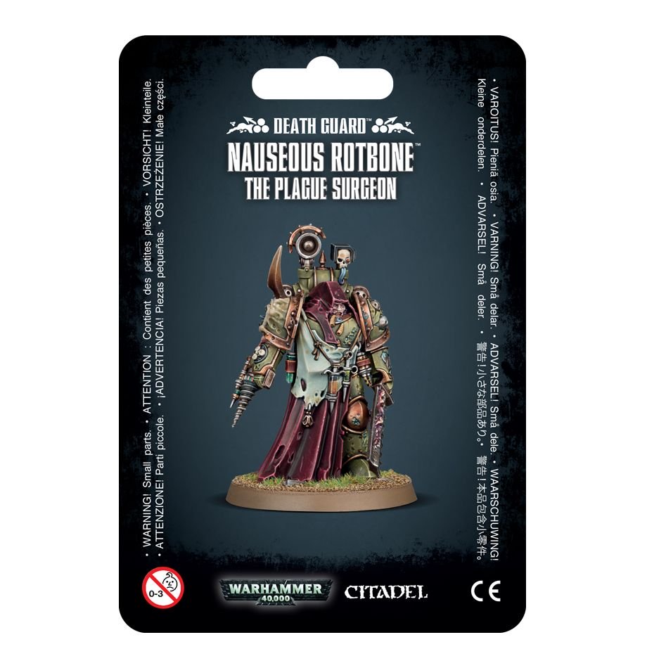 Warhammer 40K: Death Guard - Nauseous Rotbone, the Plague Surgeon (ONLINE ORDER ONLY)