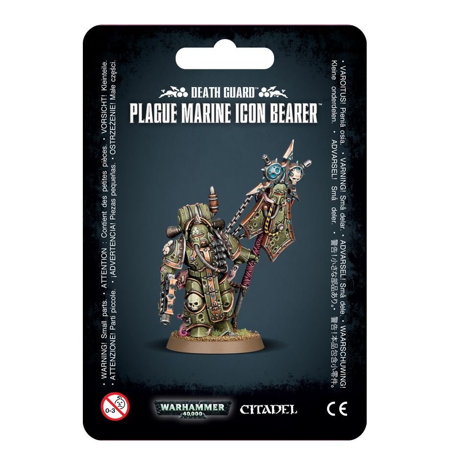 Warhammer 40K: Chaos Space Marines - Plague Marine Icon Bearer (ONLINE ORDER ONLY)