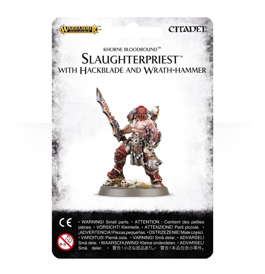 Warhammer: Blades of Khorne - Slaughterpriest with Hackblade and Wrath-hammer (ONLINE ORDER ONLY)