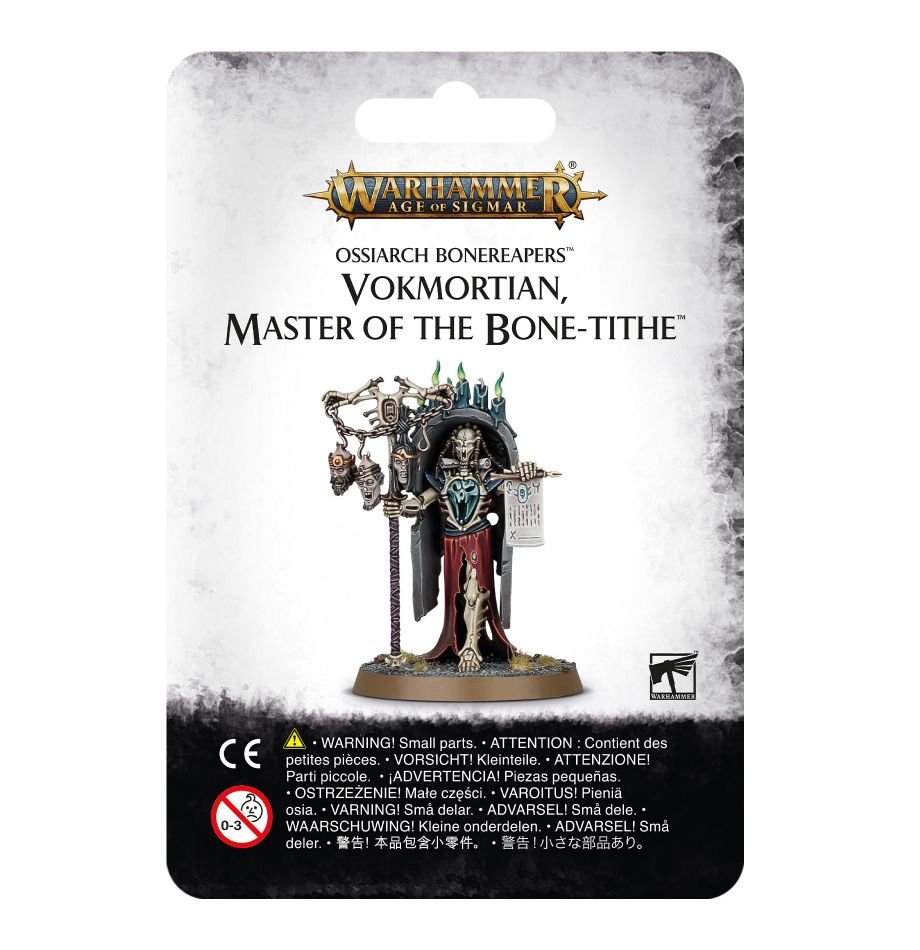 Warhammer: Ossiarch Bonereapers - Vokmortian, Master of the Bone-tithe (ONLINE ORDER ONLY)