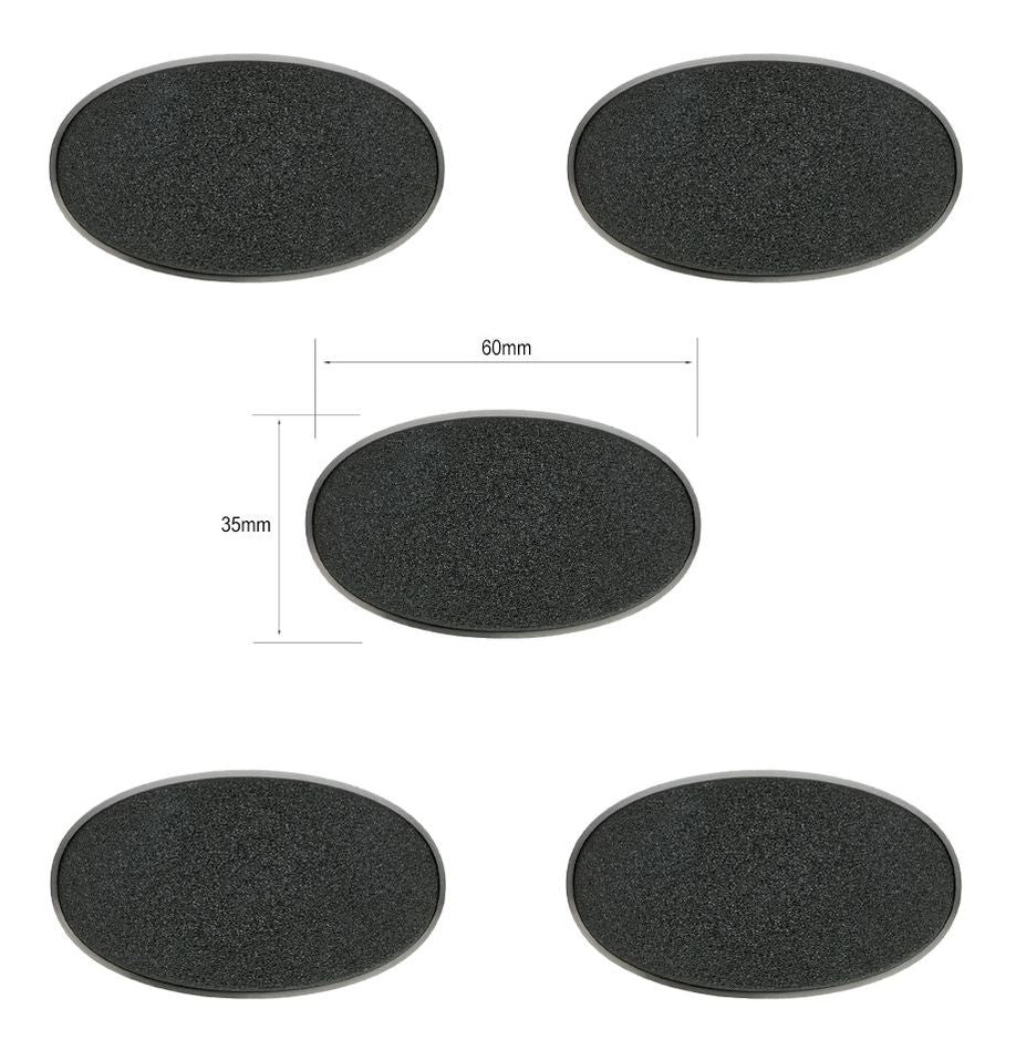 Citadel: 60x35mm Oval Bases (5) (ONLINE ORDER ONLY)