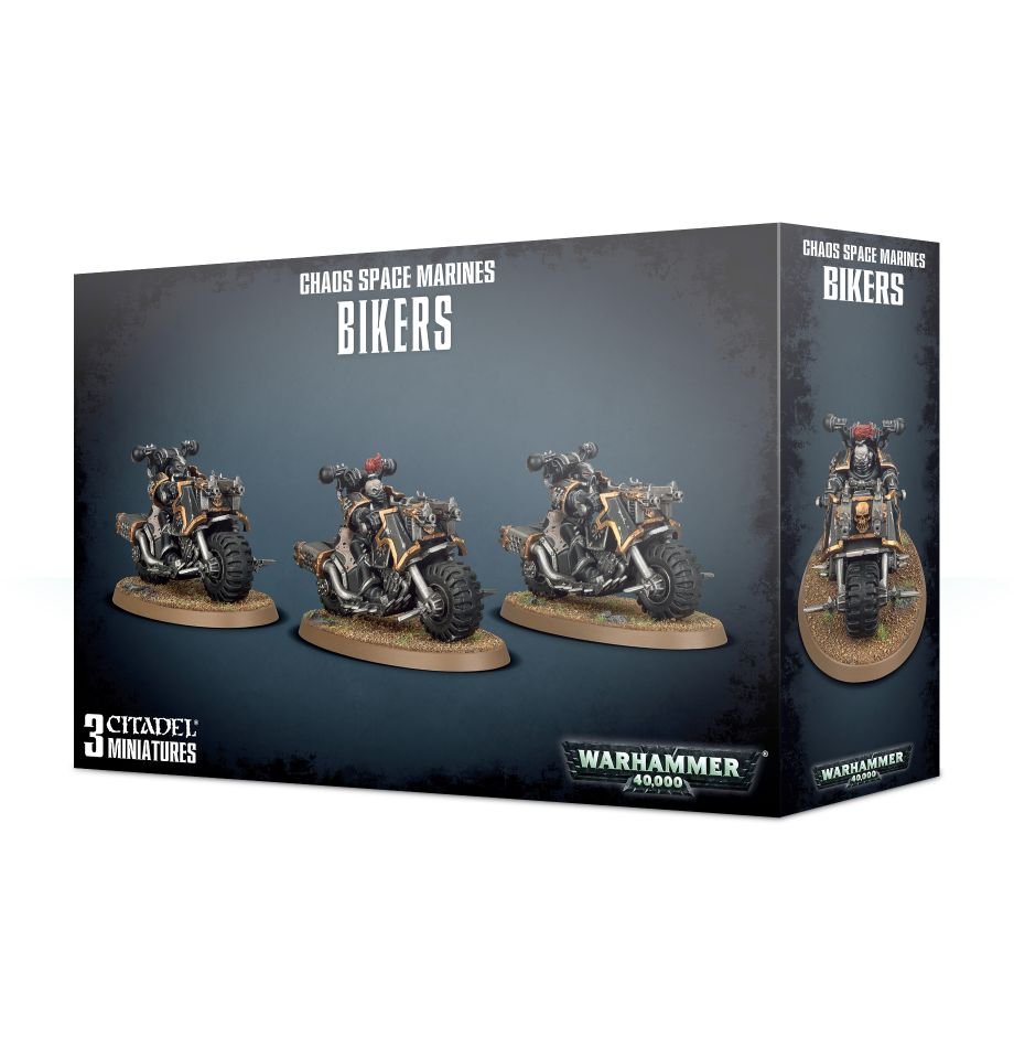 Warhammer 40K: Chaos Space Marines - Bikers (ONLINE ORDER ONLY)