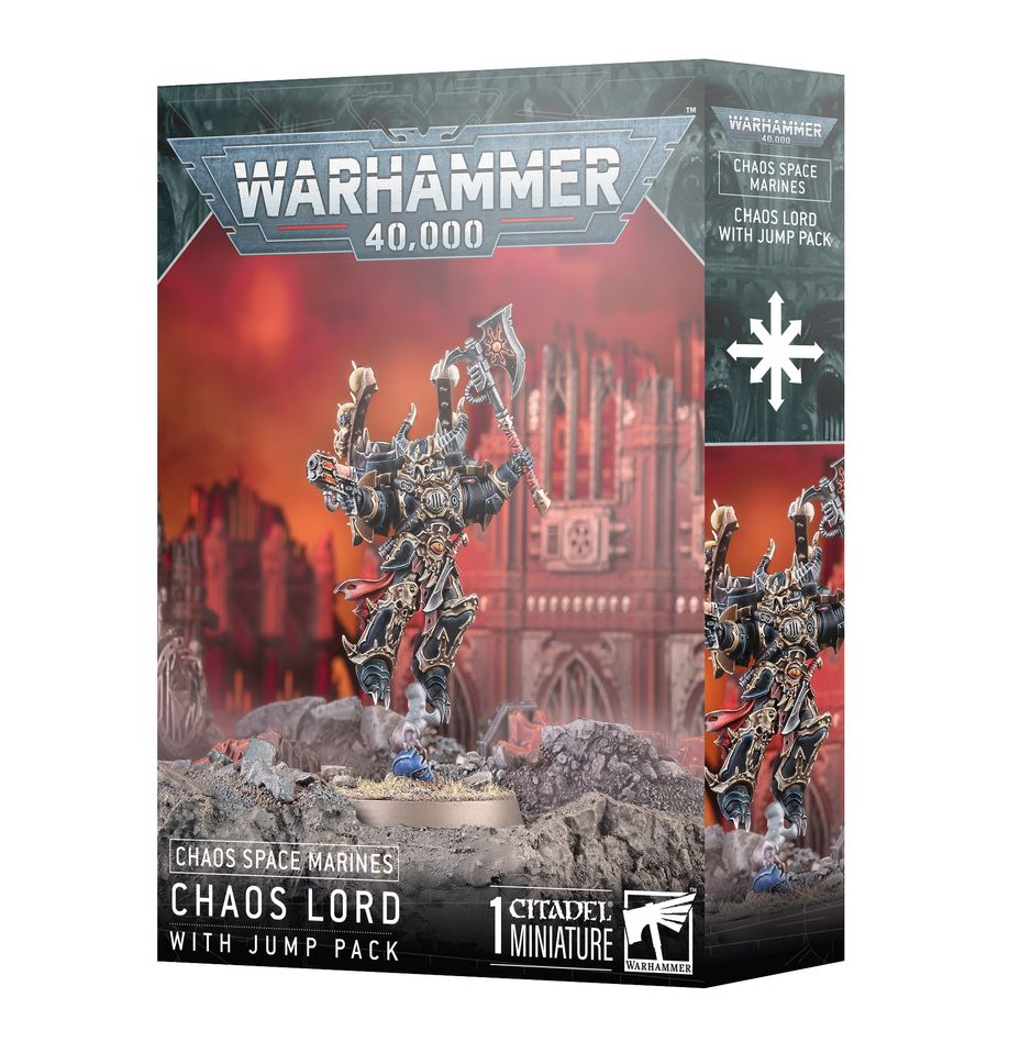Warhammer 40K: Chaos Space Marines - Chaos Lord with Jump Pack (ONLINE ORDER ONLY)