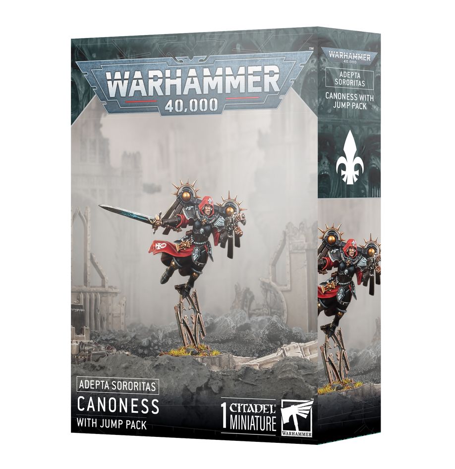 Warhammer 40K: Adepta Sororitas - Canoness with Jump Pack (ONLINE ORDER ONLY)
