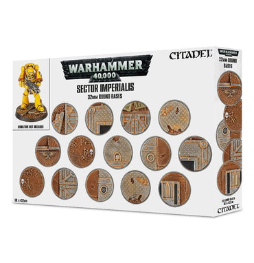 Warhammer 40K: Sector Imperialis - 32mm Round Bases (ONLINE ORDER ONLY)