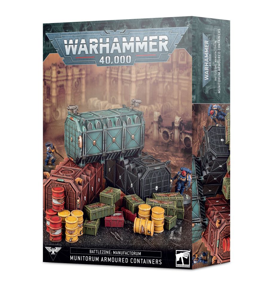 Warhammer 40K: Battlezone - Manufactorum Munitorum Armoured Containers (ONLINE ORDER ONLY)