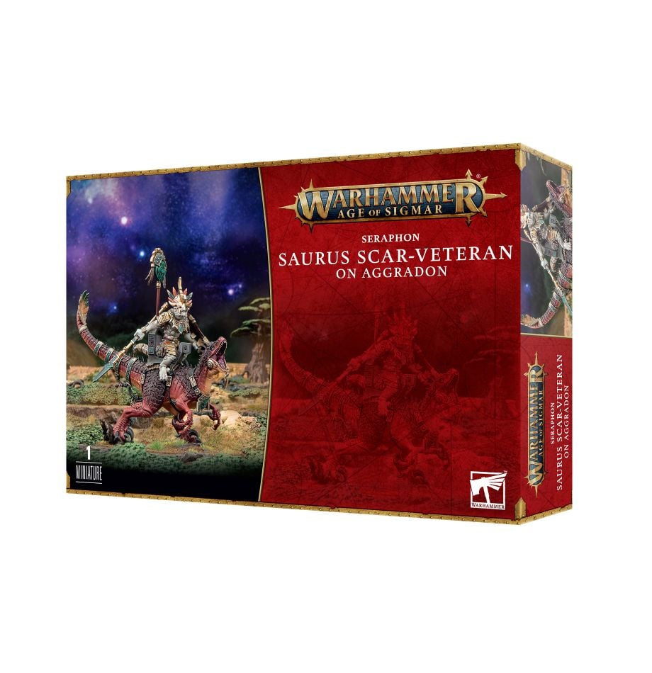 Warhammer: Seraphon - Saurus Scar-Veteran on Aggradon (ONLINE ORDER ONLY)