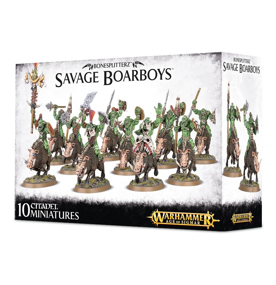 Warhammer: Orruk Warclans - Savage Boarboys/Savage Boarboy Maniaks (ONLINE ORDER ONLY)