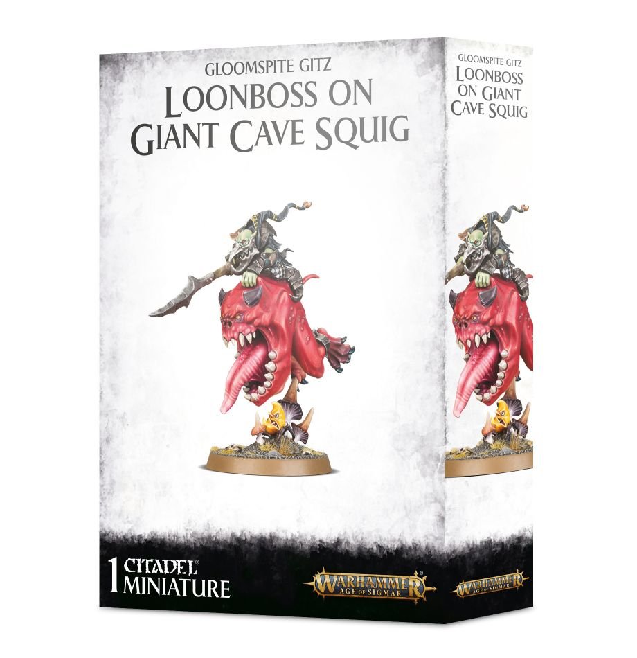 Warhammer: Gloomspite Gitz - Loonboss on Giant Cave Squig (ONLINE ORDER ONLY)