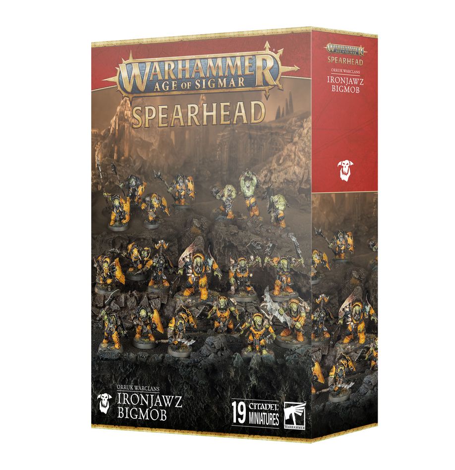 Warhammer: Age of Sigmar - Orruk Warclans - Ironjawz Bigmob Spearhead (Online Order Only)