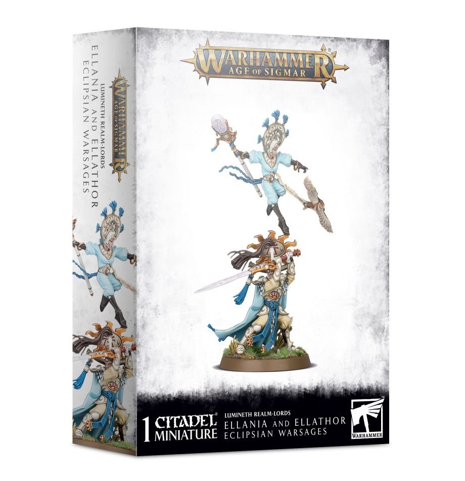 Warhammer: Lumineth Realm-lords - Ellania and Ellathor, Eclipsian Warsages (ONLINE ORDER ONLY)