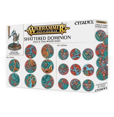 Warhammer: Age of Sigmar - Shattered Dominion 25 & 32mm Round Bases (ONLINE ORDER ONLY)