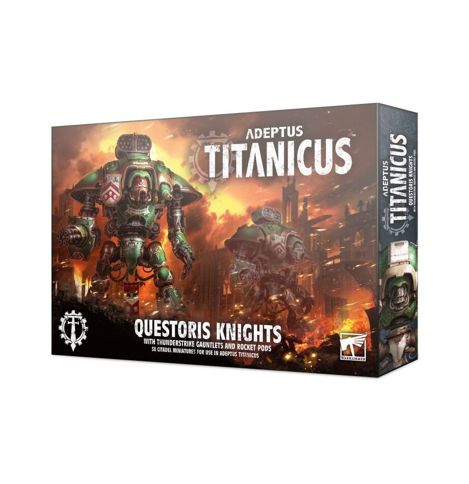 Adeptus Titanicus - Questoris Knights W/ Thunderstrike Gauntlets & Rocket Pods (ONLINE ORDER ONLY)