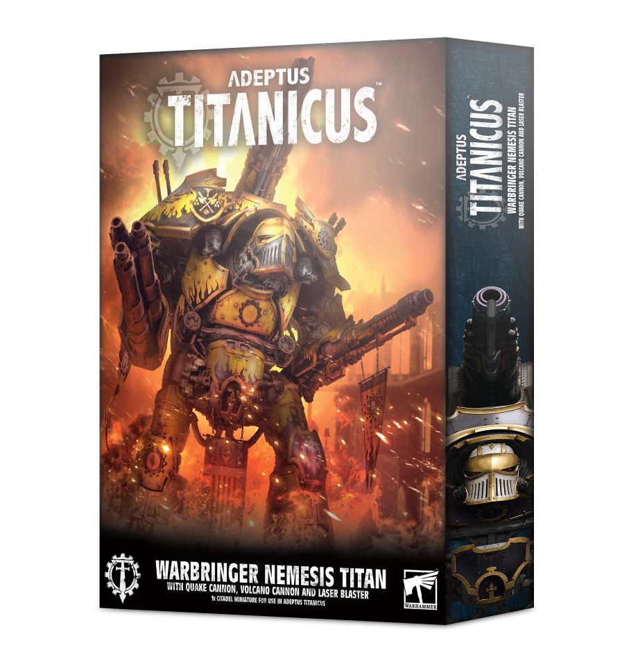 Adeptus Titanicus - Warbringer Nemesis Titan w/ Quake Cannon, Volcano Cannon & Laser Blaster (ONLINE ORDER ONLY)