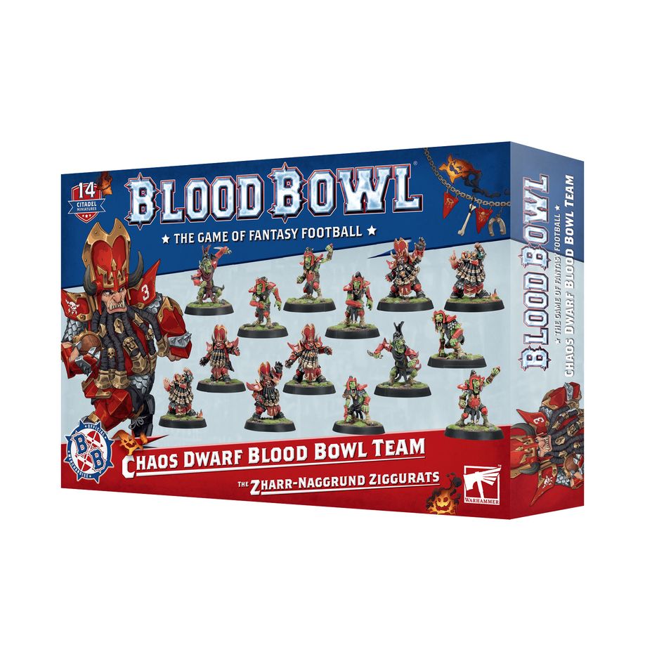 Blood Bowl: Chaos Dwarf Blood Bowl Team - Zharr-Naggrund Ziggurats (ONLINE ORDER ONLY)