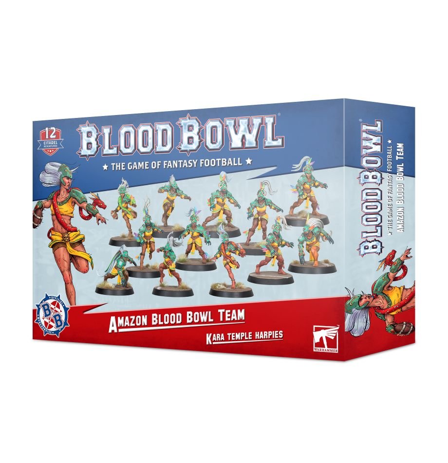 Blood Bowl: Amazon Blood Bowl Team - Kara Temple Harpies (ONLINE ORDER ONLY)