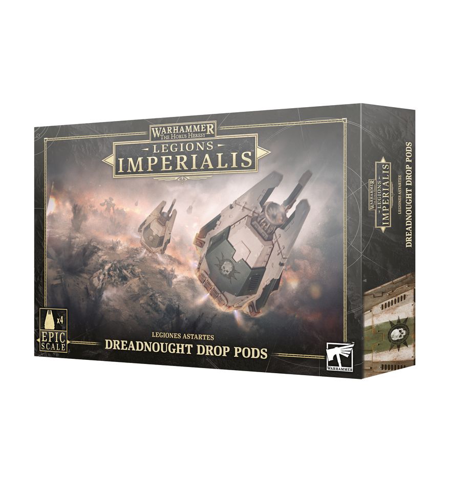 Warhammer Legions Imperialis: Legiones Astartes Dreadnought Drop Pods (ONLINE ORDER ONLY)