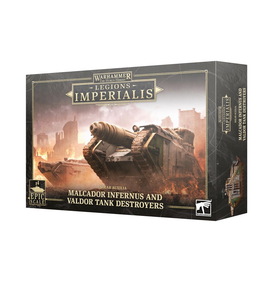 Warhammer Legions Imperialis: Malcador Infernus and Valdor Tank Destroyers (ONLINE ORDER ONLY)