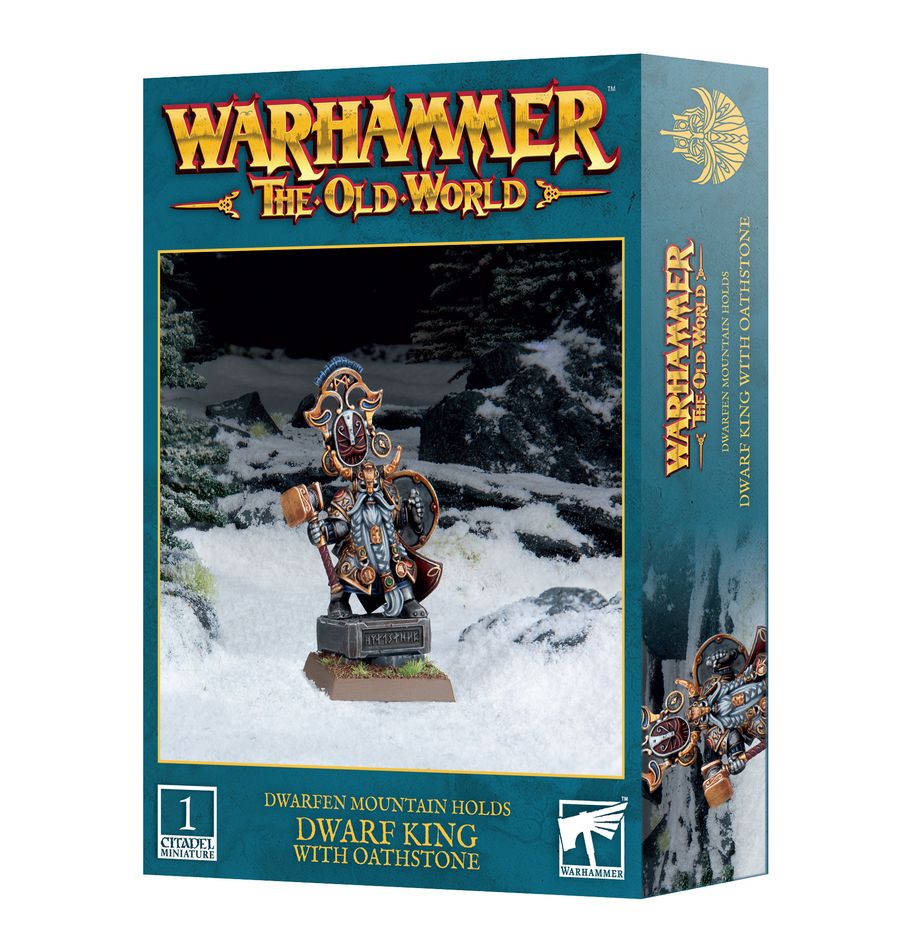 Warhammer: The Old World - Dwarfen Mountain Holds - Dwarf King with Oathstone (ONLINE ORDER ONLY)