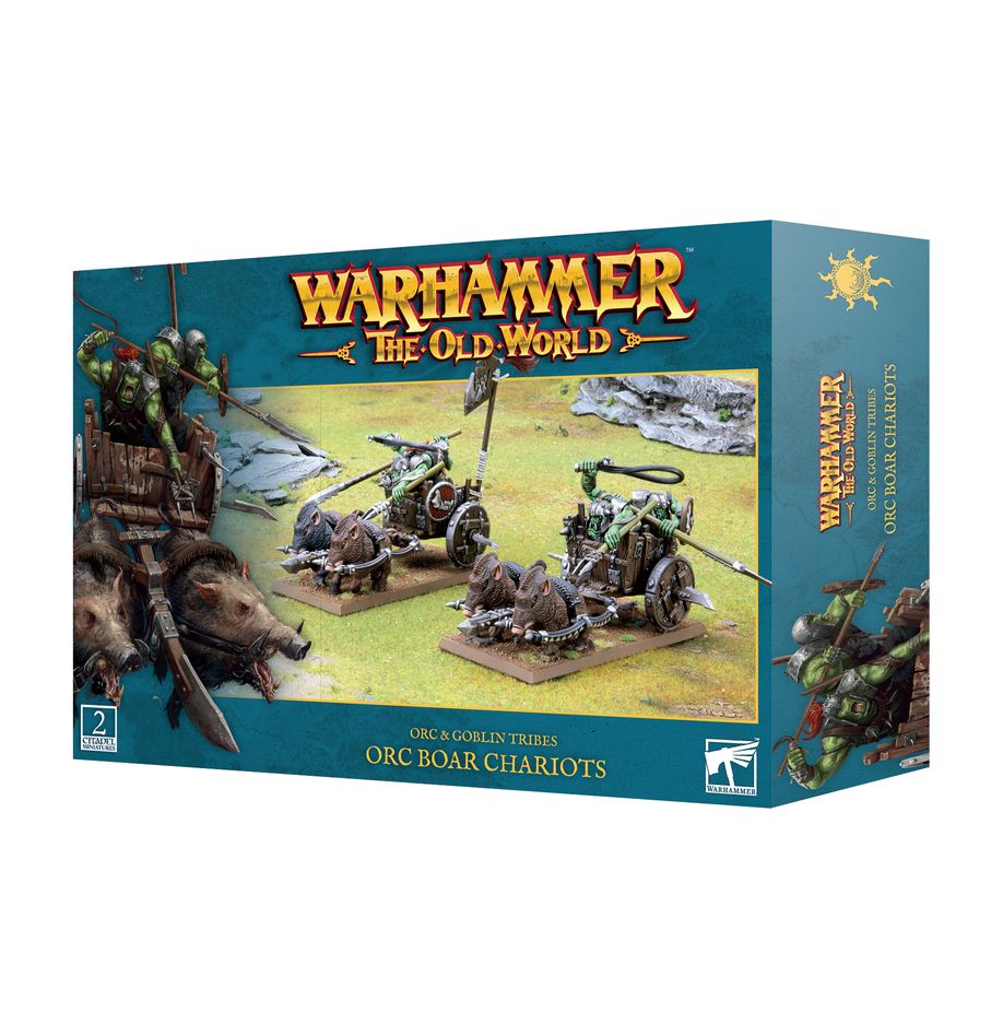 Warhammer: The Old World - Orc & Goblin Tribes - Orc Boar Chariots (ONLINE ORDER ONLY)