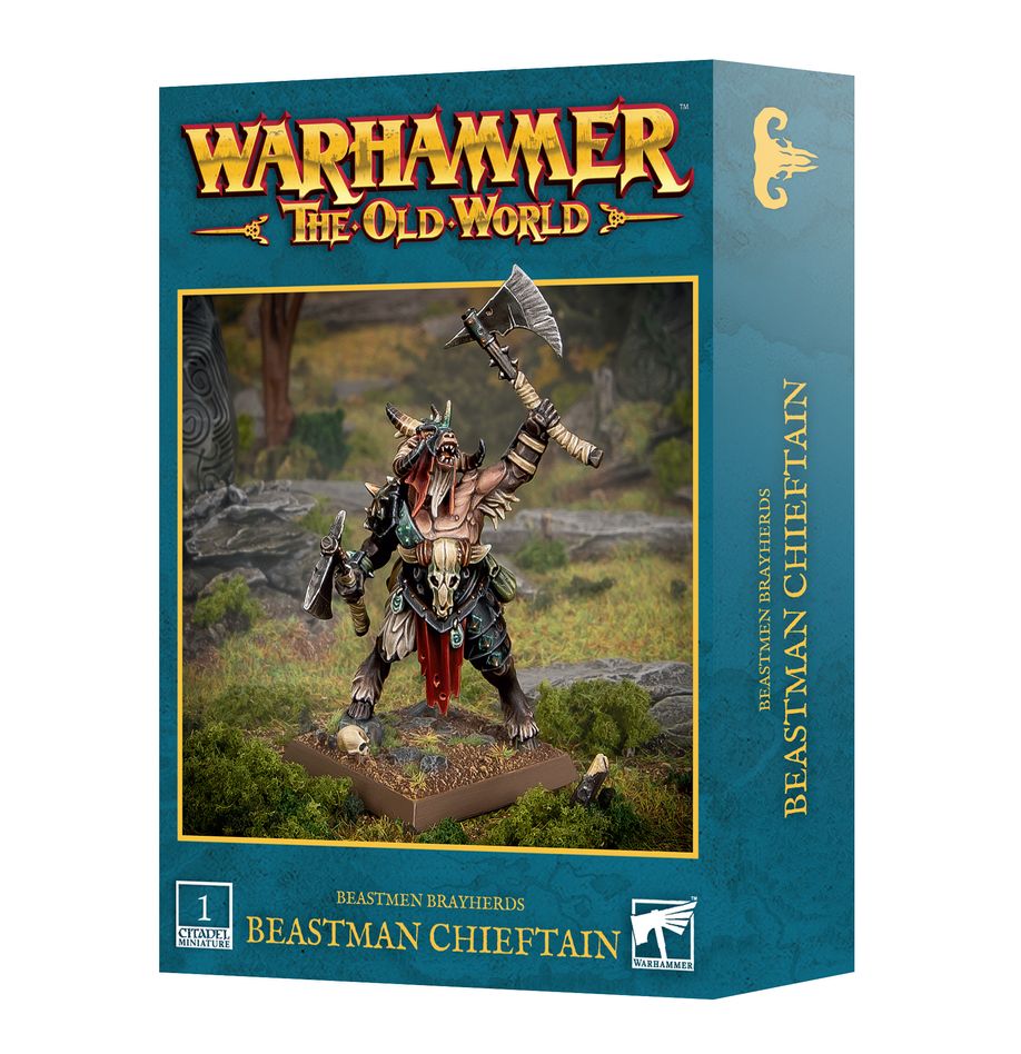 Warhammer: The Old World - Beastmen Brayherds - Beastman Chieftain (ONLINE ORDER ONLY)