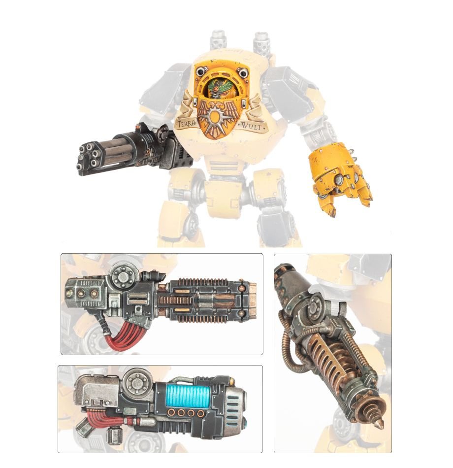 Warhammer: The Horus Heresy - Contemptor Dreadnought Weapons Frame 2 (ONLINE ORDER ONLY)