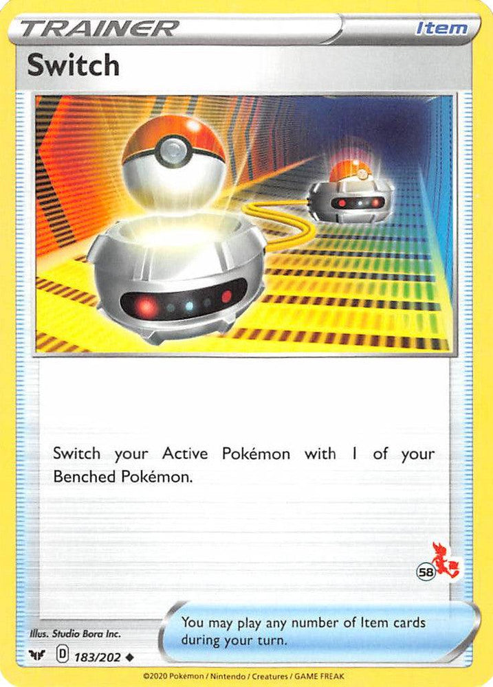 Switch (183/202) (Cinderace Stamp #58) [Battle Academy 2022] (Online Only)
