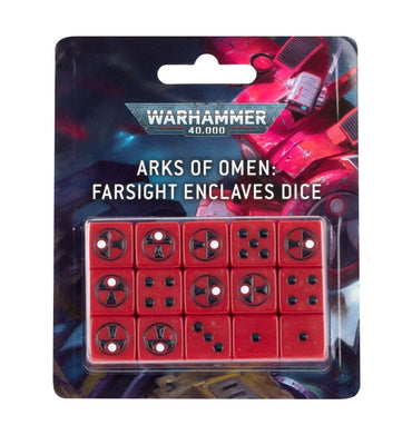 Warhammer 40K: Arks of Omen - Farsight Enclaves Dice Set (ONLINE ORDER ONLY)