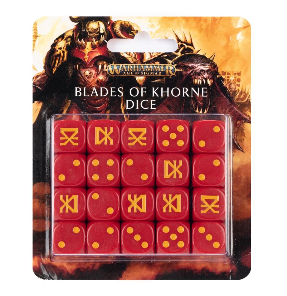 Warhammer: Blades of Khorne - Dice Set (2023) (ONLINE ORDER ONLY)