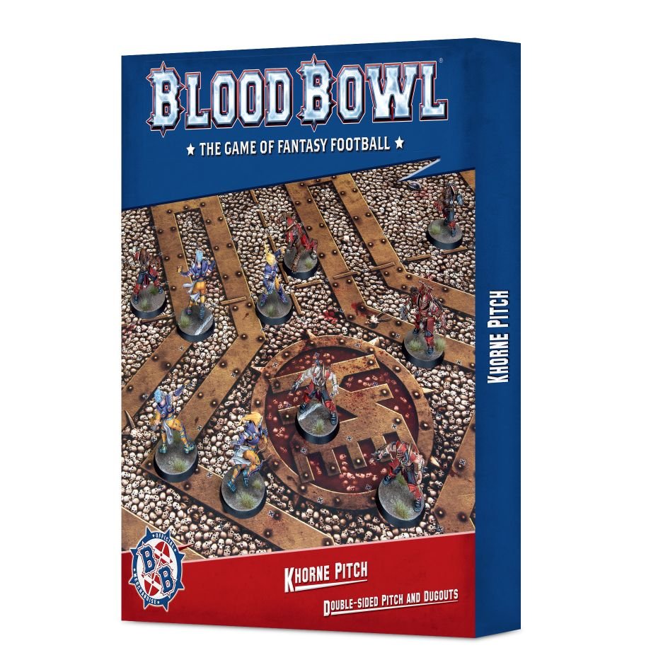 Blood Bowl: Khorne - Double-sided Pitch and Dugouts Set (ONLINE ORDER ONLY)