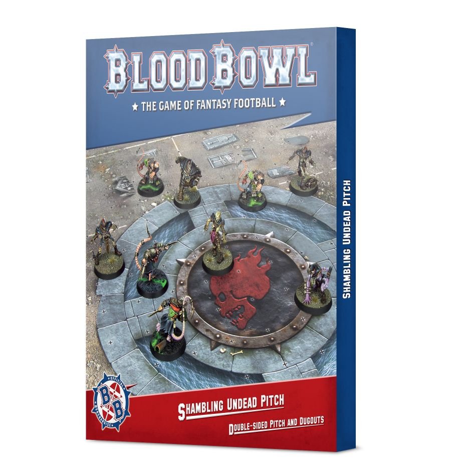 Blood Bowl: Shambling Undead - Double-sided Pitch and Dugouts (ONLINE ORDER ONLY)