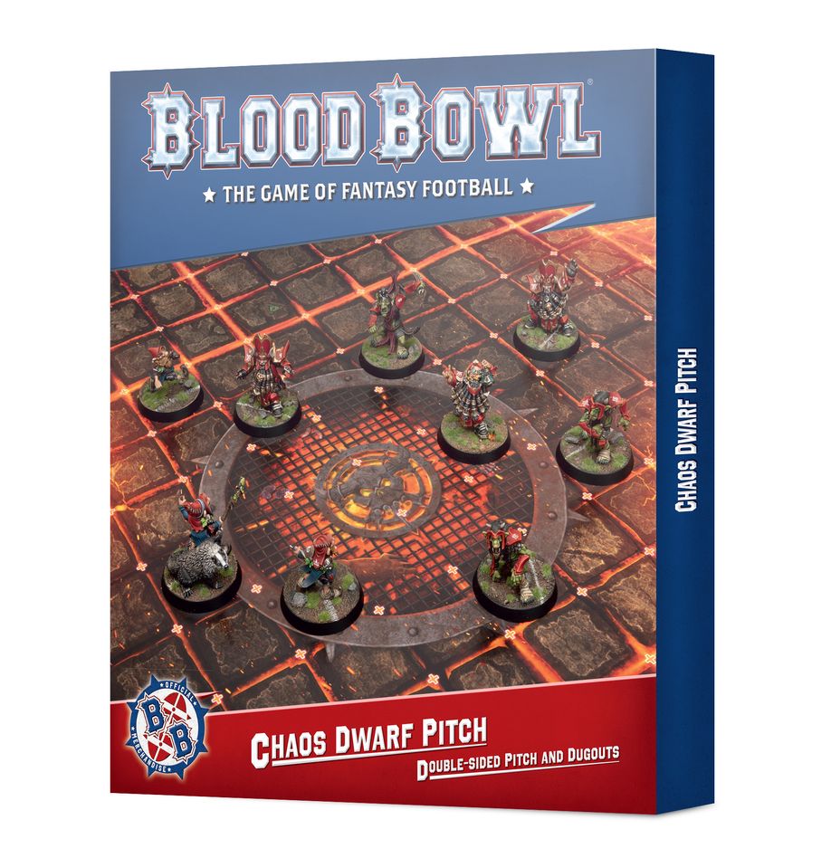 Blood Bowl: Chaos Dwarf Pitch and Dugouts (ONLINE ORDER ONLY)