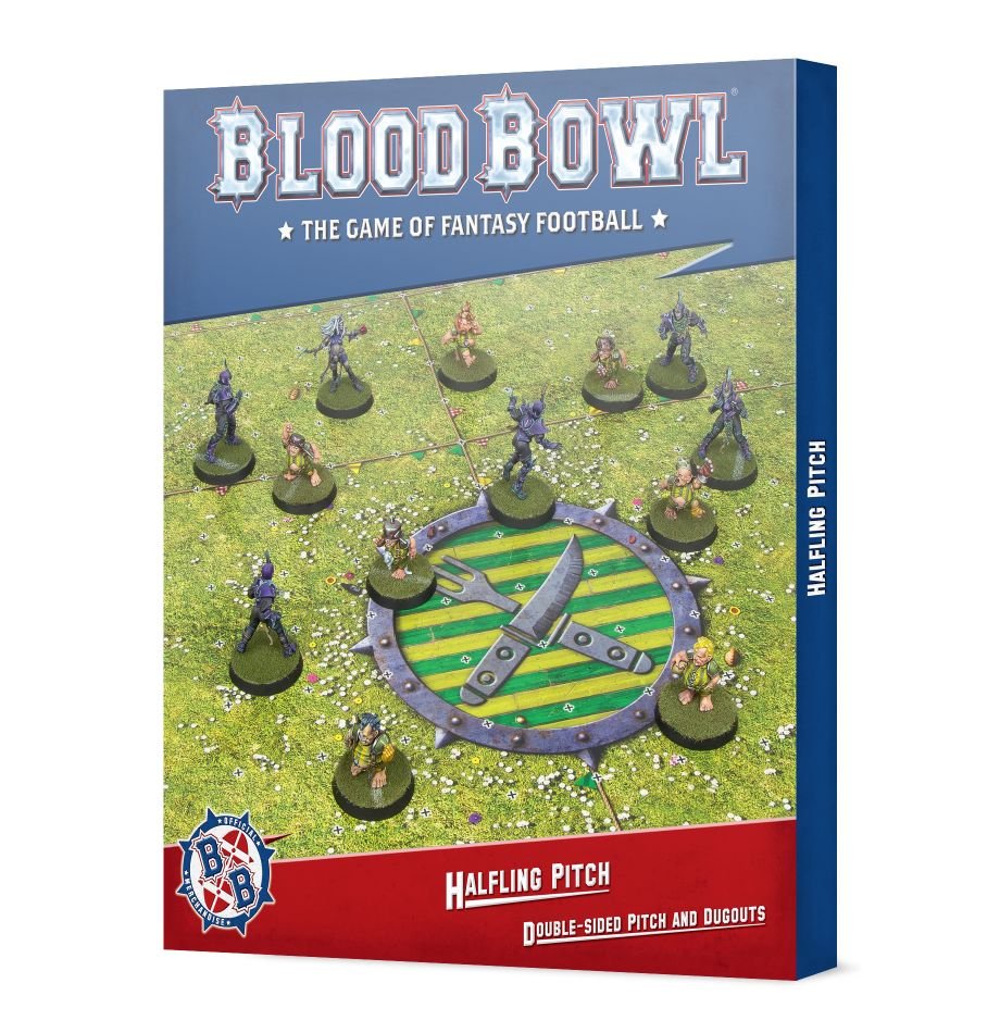 Blood Bowl: Halfling Pitch - Double-sided Pitch and Dugouts (ONLINE ORDER ONLY)